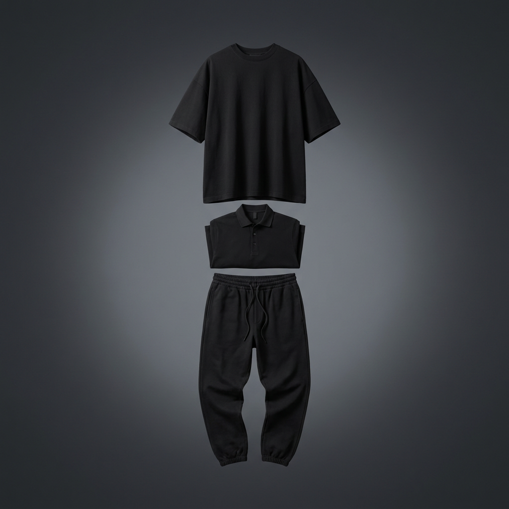 New in: oversize tees, polos and track pants