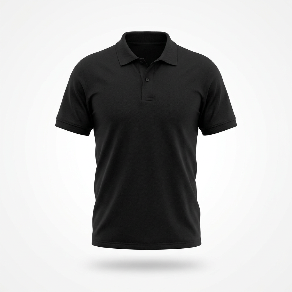 stki-polo-black Match Polo - Image 1